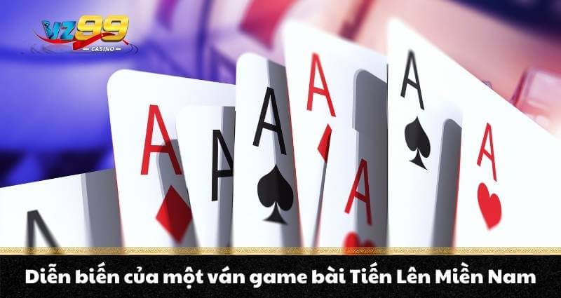Diễn biến của một ván game bài Tiến Lên Miền Nam